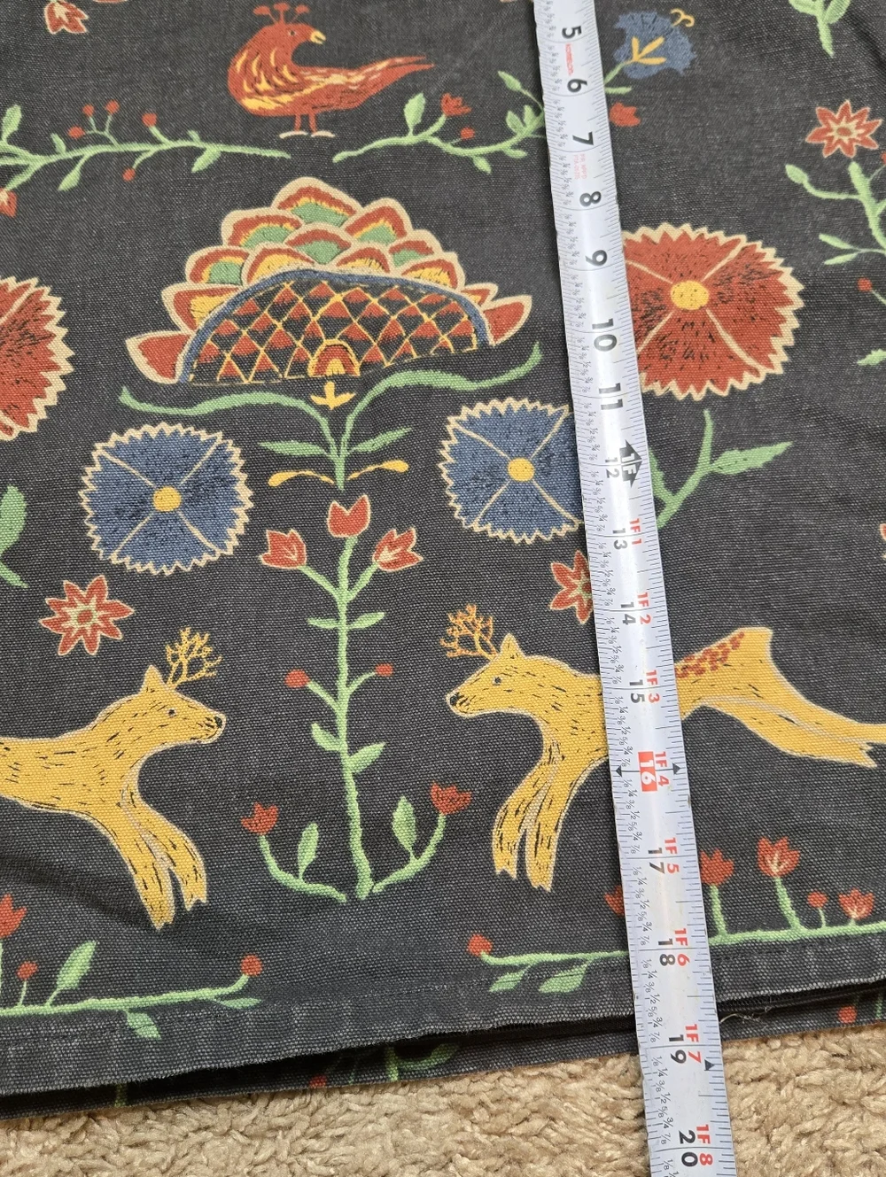 Ikea Renrepe Folk art Pillow cover